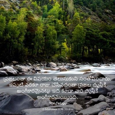 Picture 03 - 2 సమూయేలు 3:36 TELIRV - ప్రజలంతా ఈ విషయం - Bible Verse Picture