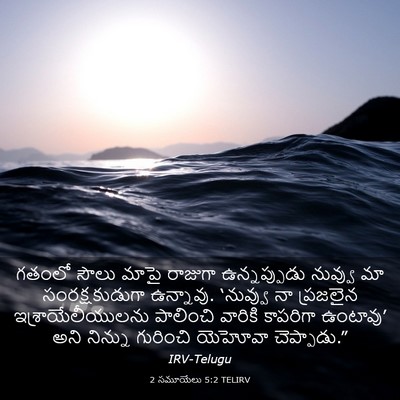 Picture 03 - 2 సమూయేలు 5:2 TELIRV - గతంలో సౌలు మాపై - Bible Verse Picture