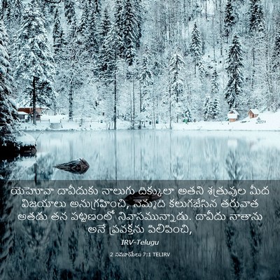 Picture 03 - 2 సమూయేలు 7:1 TELIRV - యెహోవా దావీదుకు - Bible Verse Picture