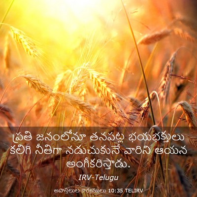 Picture 03 - అపొస్తలుల కార్యములు 10:35 TELIRV - ప్రతి జనంలోనూ - Bible Verse Picture