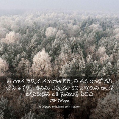 Picture 03 - అపొస్తలుల కార్యములు 10:7 TELIRV - ఆ దూత వెళ్ళిన - Bible Verse Picture