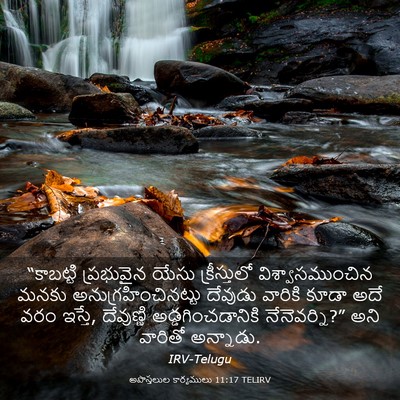 Picture 03 - అపొస్తలుల కార్యములు 11:17 TELIRV - “కాబట్టి ప్రభువైన - Bible Verse Picture