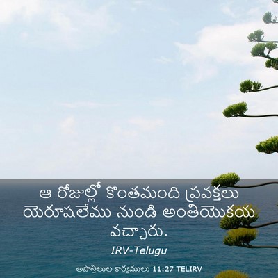 Picture 03 - అపొస్తలుల కార్యములు 11:27 TELIRV - ఆ రోజుల్లో - Bible Verse Picture