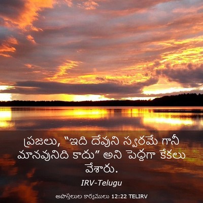 Picture 03 - అపొస్తలుల కార్యములు 12:22 TELIRV - ప్రజలు, “ఇది - Bible Verse Picture