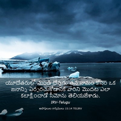 Picture 03 - అపొస్తలుల కార్యములు 15:14 TELIRV - యూదేతరుల్లో నుండి - Bible Verse Picture