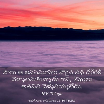 Picture 03 - అపొస్తలుల కార్యములు 19:30 TELIRV - పౌలు ఆ జనసమూహం - Bible Verse Picture
