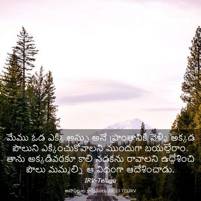Picture 03 - అపొస్తలుల కార్యములు 20:13 TELIRV - మేము ఓడ ఎక్కి - Bible Verse Picture