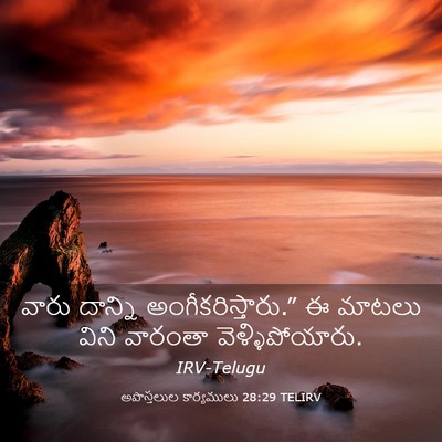 Picture 03 - అపొస్తలుల కార్యములు 28:29 TELIRV - వారు దాన్ని - Bible Verse Picture