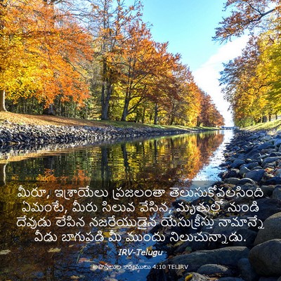 Picture 03 - అపొస్తలుల కార్యములు 4:10 TELIRV - మీరూ, ఇశ్రాయేలు - Bible Verse Picture