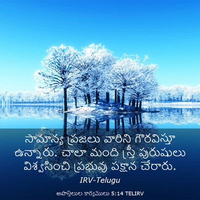 Picture 03 - అపొస్తలుల కార్యములు 5:14 TELIRV - సామాన్య ప్రజలు - Bible Verse Picture