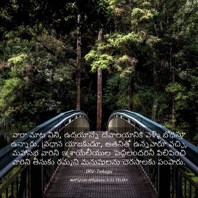 Picture 03 - అపొస్తలుల కార్యములు 5:21 TELIRV - వారా మాట విని, - Bible Verse Picture