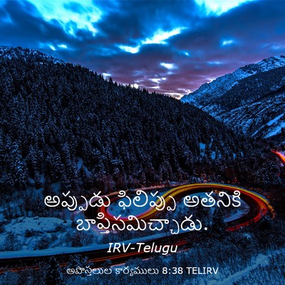 Picture 03 - అపొస్తలుల కార్యములు 8:38 TELIRV - అప్పుడు ఫిలిప్పు - Bible Verse Picture