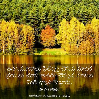 Picture 03 - అపొస్తలుల కార్యములు 8:6 TELIRV - జనసమూహాలు - Bible Verse Picture