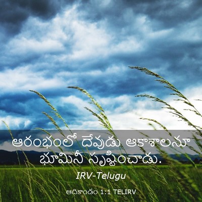Picture 03 - ఆదికాండం 1:1 TELIRV - ఆరంభంలో దేవుడు - Bible Verse Picture
