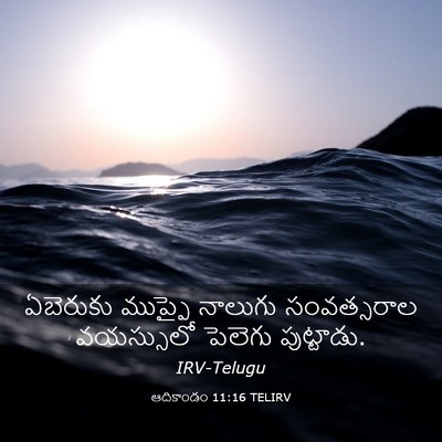 Picture 03 - ఆదికాండం 11:16 TELIRV - ఏబెరుకు ముప్ఫై - Bible Verse Picture