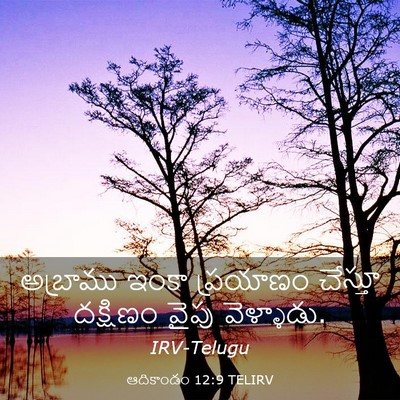 Picture 03 - ఆదికాండం 12:9 TELIRV - అబ్రాము ఇంకా - Bible Verse Picture