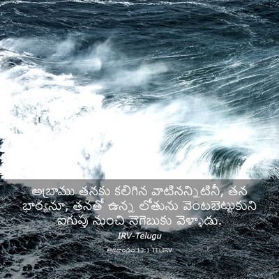 Picture 03 - ఆదికాండం 13:1 TELIRV - అబ్రాము తనకు - Bible Verse Picture