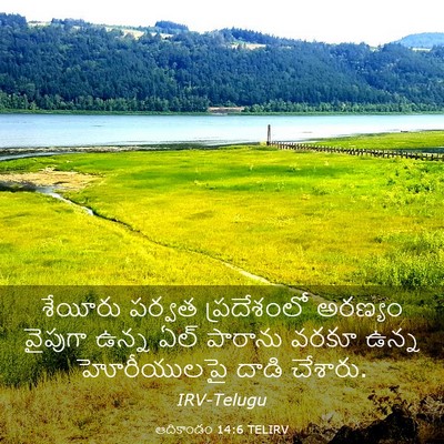 Picture 03 - ఆదికాండం 14:6 TELIRV - శేయీరు పర్వత - Bible Verse Picture