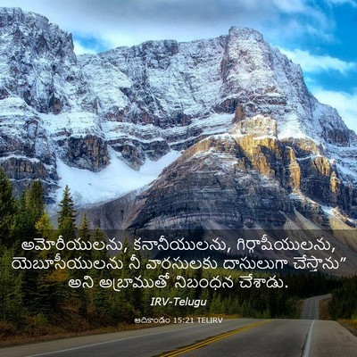 Picture 03 - ఆదికాండం 15:21 TELIRV - అమోరీయులను, - Bible Verse Picture