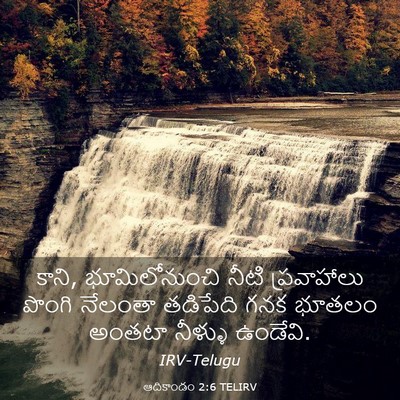 Picture 03 - ఆదికాండం 2:6 TELIRV - కాని, భూమిలోనుంచి - Bible Verse Picture