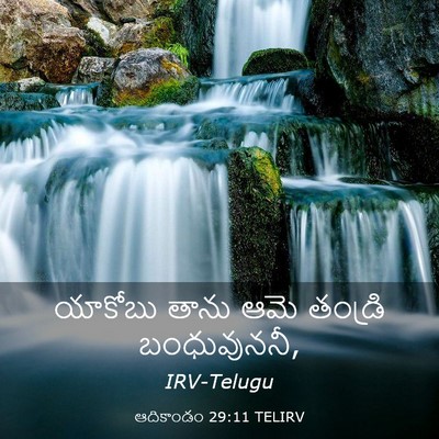 Picture 03 - ఆదికాండం 29:11 TELIRV - యాకోబు తాను ఆమె - Bible Verse Picture