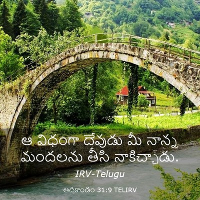 Picture 03 - ఆదికాండం 31:9 TELIRV - ఆ విధంగా దేవుడు మీ - Bible Verse Picture