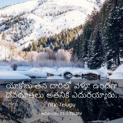 Picture 03 - ఆదికాండం 32:1 TELIRV - యాకోబు తన దారిలో - Bible Verse Picture