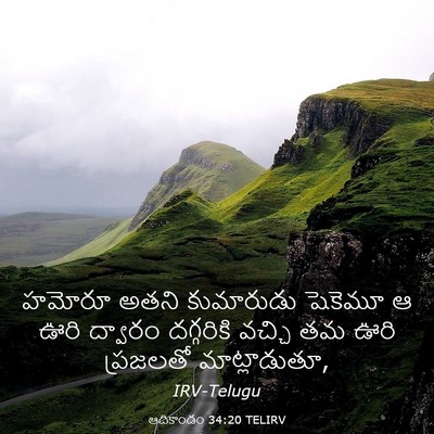 Picture 03 - ఆదికాండం 34:20 TELIRV - హమోరూ అతని - Bible Verse Picture