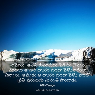 Picture 03 - ఆదికాండం 34:24 TELIRV - హమోరు, అతని - Bible Verse Picture