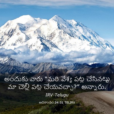 Picture 03 - ఆదికాండం 34:31 TELIRV - అందుకు వారు “మరి - Bible Verse Picture