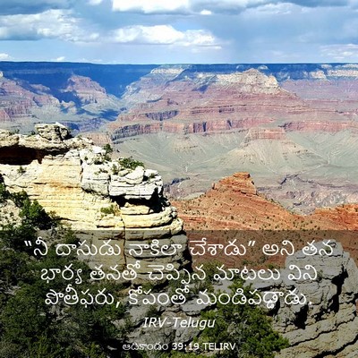 Picture 03 - ఆదికాండం 39:19 TELIRV - “నీ దాసుడు నాకిలా - Bible Verse Picture