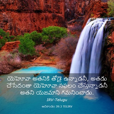 Picture 03 - ఆదికాండం 39:3 TELIRV - యెహోవా అతనికి - Bible Verse Picture