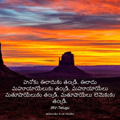Picture 03 - ఆదికాండం 4:18 TELIRV - హనోకు ఈరాదుకు - Bible Verse Picture