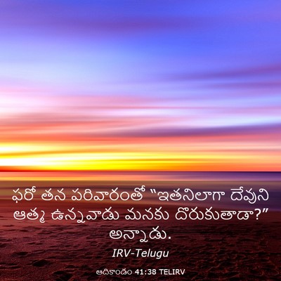 Picture 03 - ఆదికాండం 41:38 TELIRV - ఫరో తన పరివారంతో - Bible Verse Picture