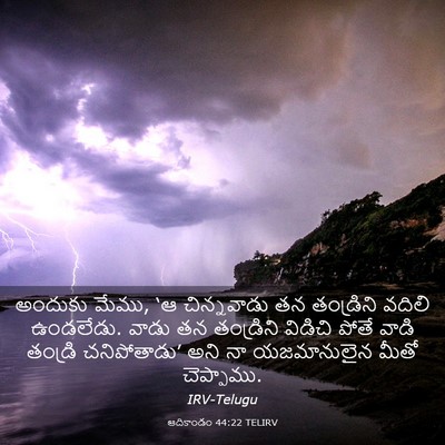Picture 03 - ఆదికాండం 44:22 TELIRV - అందుకు మేము, ‘ఆ - Bible Verse Picture