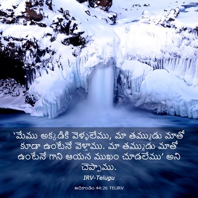 Picture 03 - ఆదికాండం 44:26 TELIRV - ‘మేము అక్కడికి - Bible Verse Picture