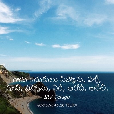 Picture 03 - ఆదికాండం 46:16 TELIRV - గాదు కొడుకులు - Bible Verse Picture