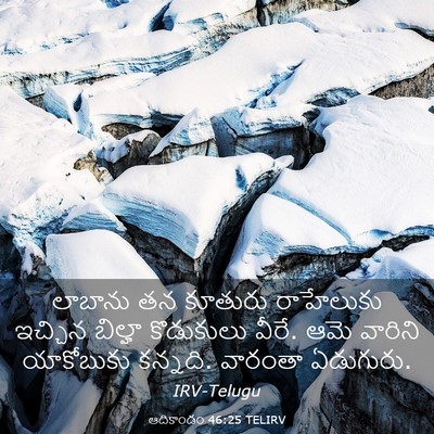 Picture 03 - ఆదికాండం 46:25 TELIRV - లాబాను తన కూతురు - Bible Verse Picture