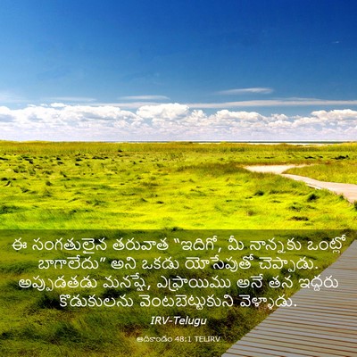 Picture 03 - ఆదికాండం 48:1 TELIRV - ఈ సంగతులైన తరువాత - Bible Verse Picture