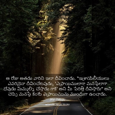 Picture 03 - ఆదికాండం 48:20 TELIRV - ఆ రోజు అతడు వారిని - Bible Verse Picture