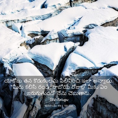 Picture 03 - ఆదికాండం 49:1 TELIRV - యాకోబు తన - Bible Verse Picture