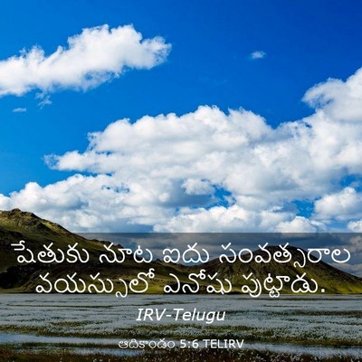 Picture 03 - ఆదికాండం 5:6 TELIRV - షేతుకు నూట ఐదు - Bible Verse Picture