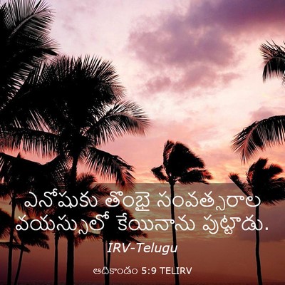 Picture 03 - ఆదికాండం 5:9 TELIRV - ఎనోషుకు తొంభై - Bible Verse Picture