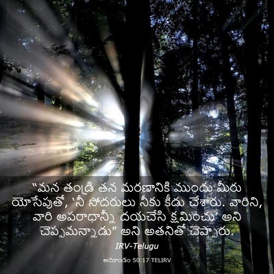 Picture 03 - ఆదికాండం 50:17 TELIRV - “మన తండ్రి తన - Bible Verse Picture