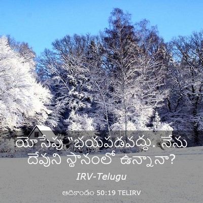 Picture 03 - ఆదికాండం 50:19 TELIRV - యోసేపు - Bible Verse Picture