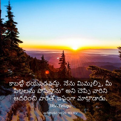 Picture 03 - ఆదికాండం 50:21 TELIRV - కాబట్టి - Bible Verse Picture