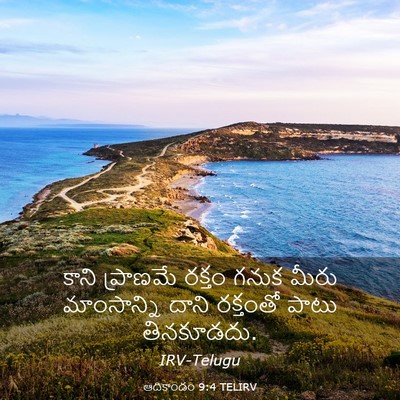 Picture 03 - ఆదికాండం 9:4 TELIRV - కాని ప్రాణమే - Bible Verse Picture