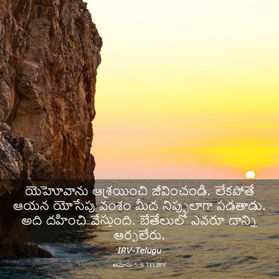 Picture 03 - ఆమోసు 5:6 TELIRV - యెహోవాను - Bible Verse Picture