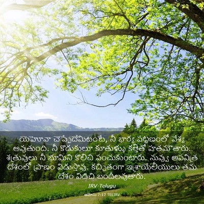 Picture 03 - ఆమోసు 7:17 TELIRV - యెహోవా - Bible Verse Picture