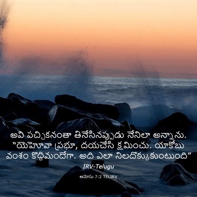 Picture 03 - ఆమోసు 7:2 TELIRV - అవి పచ్చికనంతా - Bible Verse Picture